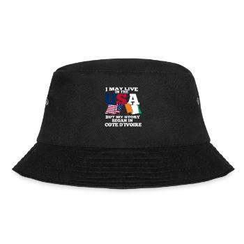 Côte d'Ivoire America Usa Gift - Bucket Hat - black - Front - Lela (165cm)
