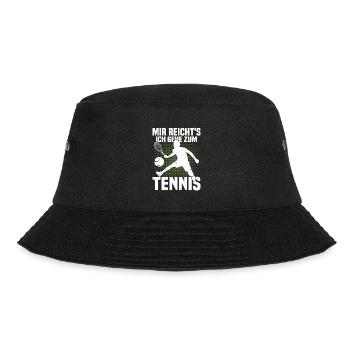 Mir reicht's Ich gehe zum Tennis Trainer Spieler - Bucket Hat - Schwarz - Vorne - Lela (165cm)