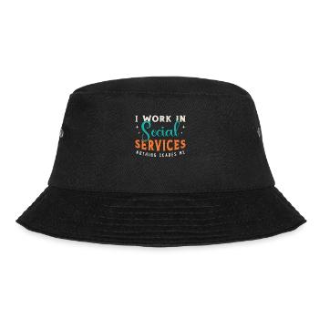 Social Service I Work In Social Aide Consultant - Bucket Hat - black - Front - Lela (165cm)