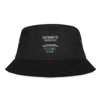 Kaufmann für Verkehrsservice Ausbildung Beruf - Bucket Hat - Schwarz - Vorne - Lela (165cm)