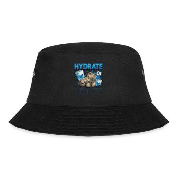 Capybara Hydrate Or Diedrate Rodent Capybara Lover - Bucket Hat - black - Front - Lela (165cm)