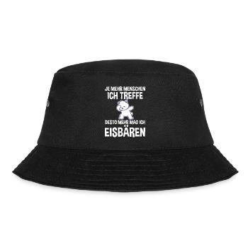 Eisbär Eisbären - Bucket Hat - Schwarz - Vorne - Lela (165cm)