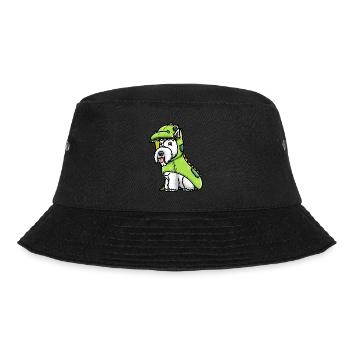 Scottish Terrier Dog in Dinosaur Costume - Bucket Hat - black - Front - Lela (165cm)
