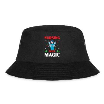 Nursing Noel Magic Medical Patients - Bucket Hat - black - Front - Lela (165cm)