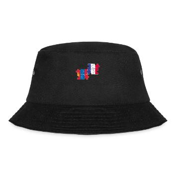 Mongolie France Drapeau Français Mongol - Bob - noir - Devant - Lela (165cm)