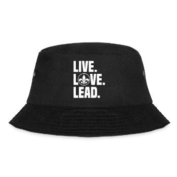 Pfadfinderleiter | Pfadfinder Scouting Geschenk - Bucket Hat - Schwarz - Vorne - Lela (165cm)