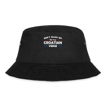 Zwingen Sie Mich Nicht, Meine Französische Stimme - Bucket Hat - Schwarz - Vorne - Lela (165cm)