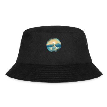 Sailboat Sailing Ship Sailing Yacht Vintage Sailing - Bucket Hat - black - Front - Lela (165cm)