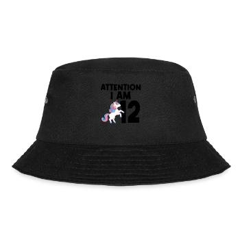 12. Geburtstag Mädchen Einhorn 12. Geburtstag Mädc - Bucket Hat - Schwarz - Vorne - Lela (165cm)