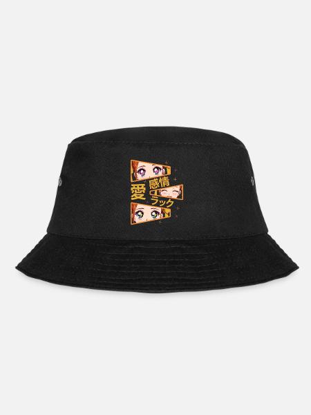 gefühle liebe glück Manga Anime - Bucket Hat - Schwarz
