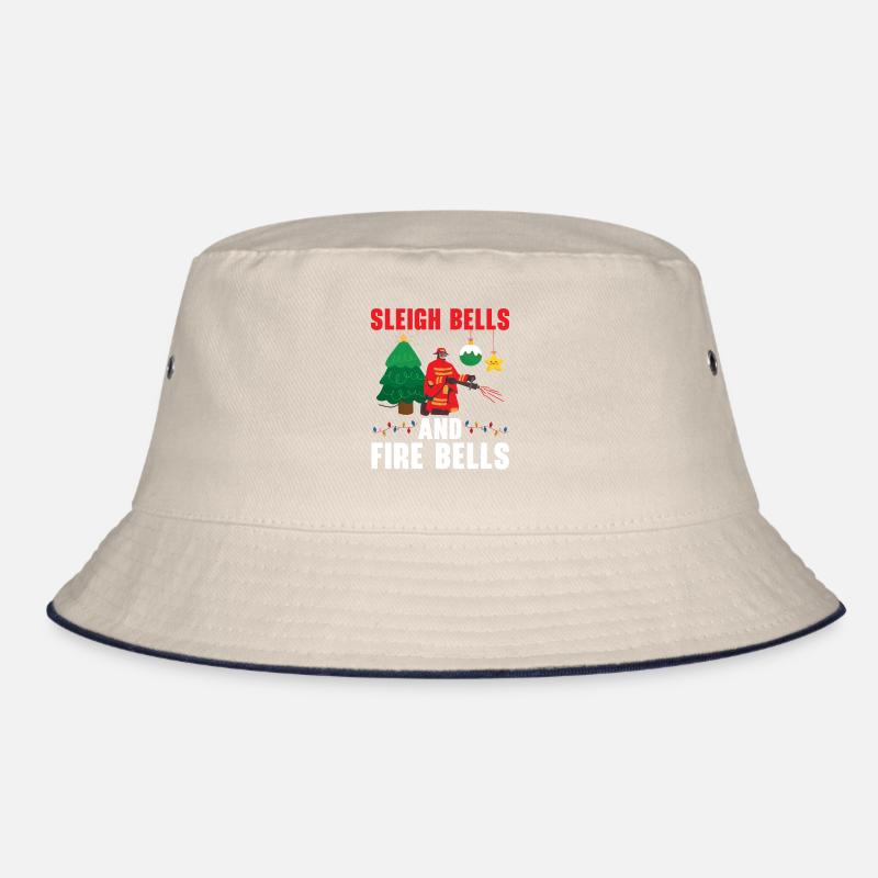 Sleigh bells and fire bells Firefighting Bucket Hat