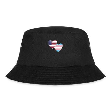 Drapeau transgenre américain LGBTQ Pride - Bob - noir - Devant - Lela (165cm)
