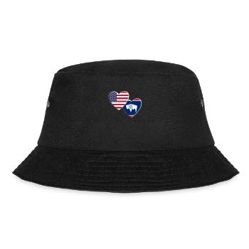 USA American State Of Wyoming Flag Patriotic 4th - Bucket Hat - black - Front - Lela (165cm)