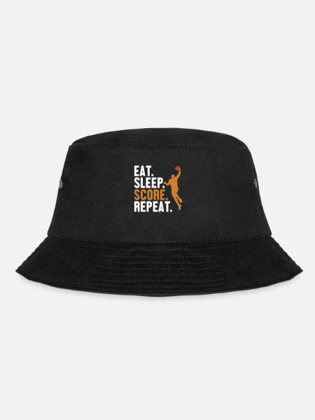 Eat Sleep Score Repeat Basketballer Basketballfan - Bucket Hat - Schwarz