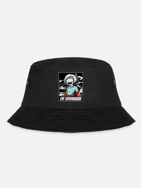 Oh Scheiße, Mädchen, Anime - Bucket Hat - Schwarz