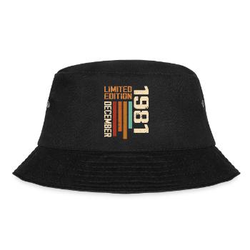December 1981 - 1981 December - Bucket Hat - black - Front - Lela (165cm)