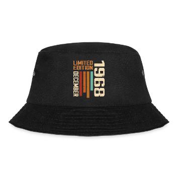 Dezember 1968 - 1968 Dezember - Bucket Hat - Schwarz - Vorne - Lela (165cm)