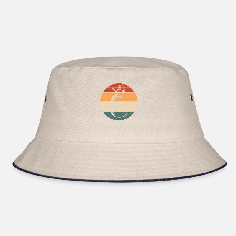 Retro Schneemann Design Bucket Hat