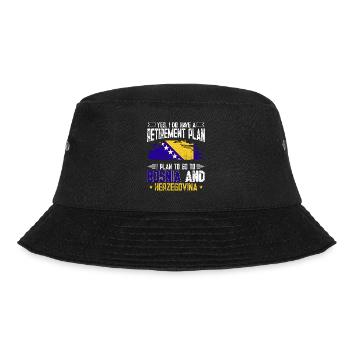 Bosnien und Herzegowina Flagge Bosnien - Bucket Hat - Schwarz - Vorne - Lela (165cm)