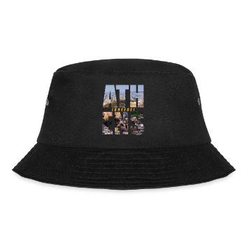 Athen Griechenland Souvenir - Bucket Hat - Schwarz - Vorne - Lela (165cm)