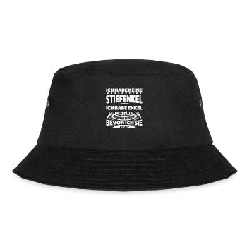 Stiefopa Familie Stiefgroßvater Geschenk - Bucket Hat - Schwarz - Vorne - Lela (165cm)