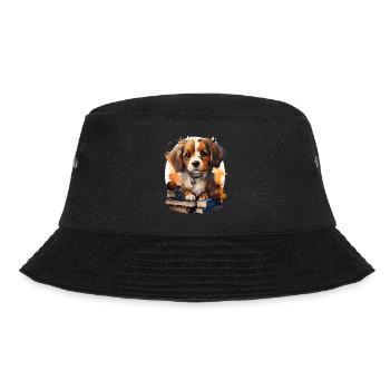 Beagle - Bucket Hat - Schwarz - Vorne - Lela (165cm)