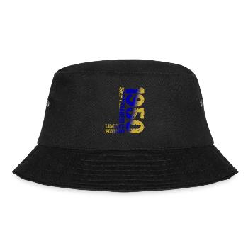1950 September Limited Edition 73. Geburtstag Deko - Bucket Hat - Schwarz - Vorne - Lela (165cm)