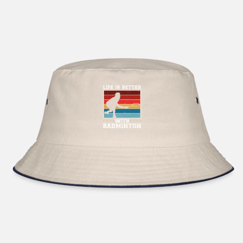 Mit Badminton Ist Das Leben Besser Bucket Hat