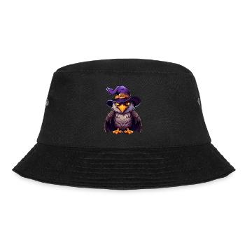 Adler-Hexenhut. Lustiges Halloween-Kostüm für - Bucket Hat - Schwarz - Vorne - Lela (165cm)