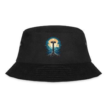 Mythos Hammer: Epic Nightscape - Mjölnir - Bucket Hat - black - Front - Lela (165cm)