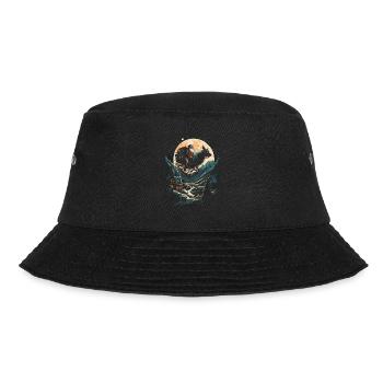 Fantasy meets festivity Santa with sleigh - Bucket Hat - black - Front - Lela (165cm)