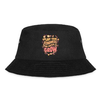 Groovy Plant Your Kindness And Watch It Grow For - Bucket Hat - black - Front - Lela (165cm)