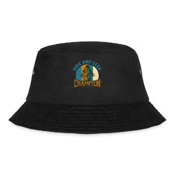 Hide And Seek Champion Fungus Mycologist - Bucket Hat - Schwarz - Vorne - Lela (165cm)
