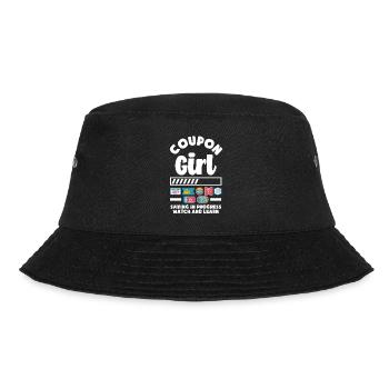 Lustiges Extrem Couponing Coupon Geschenk - Bucket Hat - Schwarz - Vorne - Lela (165cm)