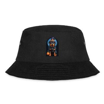 Rottweiler With Witch Hat Halloween Rottweiler - Bucket Hat - black - Front - Lela (165cm)
