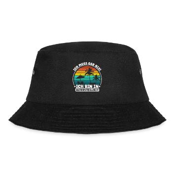 Rentner Renteneintritt Urlauber Urlaub Spruch Pens - Bucket Hat - Schwarz - Vorne - Lela (165cm)