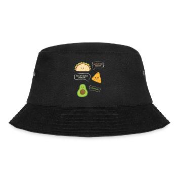 want to Taco Nacho Problem Guacward Burrito Gift - Bucket Hat - black - Front - Lela (165cm)