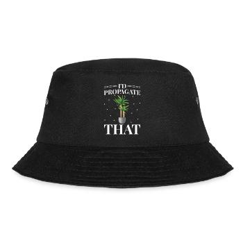Palm plant lovers, that's what I would pass on - Bucket Hat - black - Front - Lela (165cm)