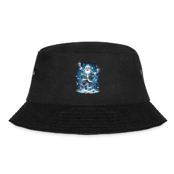 Weihnachtliche Gaudi: Betrunkener Weihnachtsmann - Bucket Hat - Schwarz - Vorne - Lela (165cm)