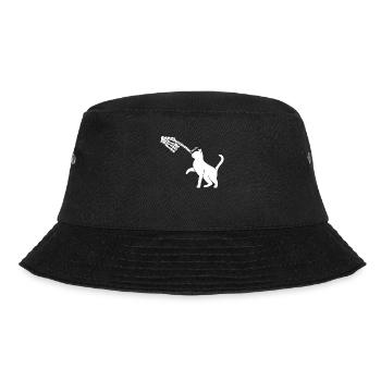 Spooky Boop Skeleton Hand Touch Nose Cat Costume - Bucket Hat - black - Front - Lela (165cm)