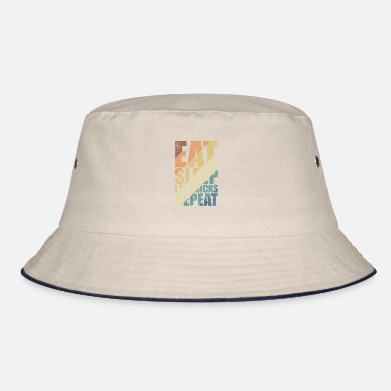 Eat Sleep Lay Bricks Repeat Handwerker Beruf Bucket Hat