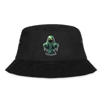 Ghost Lover Cartoon Style Halloween Ghost Spooky - Bucket Hat - black - Front - Lela (165cm)