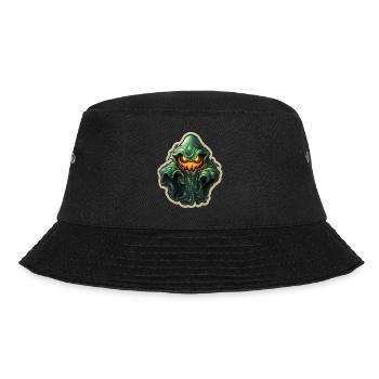 Ghost Lover Cartoon Style Halloween Ghost Spooky - Bucket Hat - black - Front - Lela (165cm)