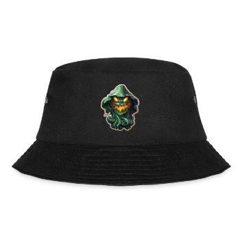 Ghost Lover Cartoon Style Halloween Ghost Spooky - Bucket Hat - black - Front - Lela (165cm)