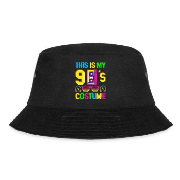 This is my Nineties 90s Party Costume 90s - Bucket Hat - black - Front - Lela (165cm)