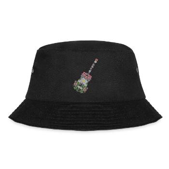 Guitare Fleurs Guitariste Musique - Bob - noir - Devant - Lela (165cm)