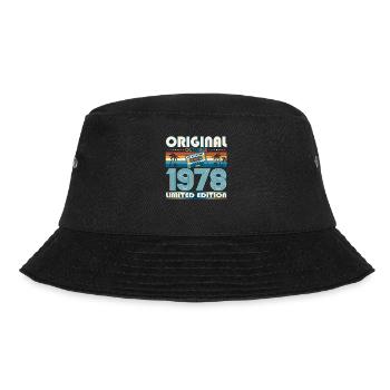 45. Geburtstag Retro Kassette Best of Oktober 1978 - Bucket Hat - Schwarz - Vorne - Lela (165cm)