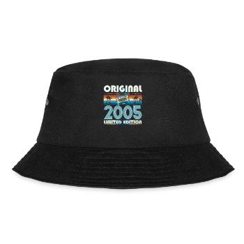 18. Geburtstag Retro Kassette Best of Oktober 2005 - Bucket Hat - Schwarz - Vorne - Lela (165cm)