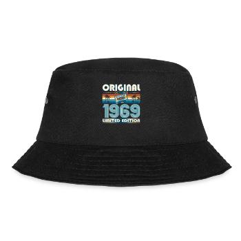 54. Geburtstag Retro Kassette Best of Oktober 1969 - Bucket Hat - Schwarz - Vorne - Lela (165cm)