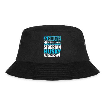 Ein Haus ist nie einsam, wenn ein liebevoller - Bucket Hat - Schwarz - Vorne - Lela (165cm)